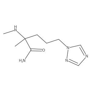 2-Methyl-2-(methylamino)-5-(1h-1,2,4-triazol-1-yl)pentanamide Structure