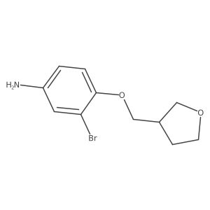 3-Bromo-4-[(tetrahydro-3-furanyl)methoxy]benzenamine Structure