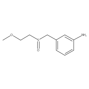 3-[(2-Methoxyethanesulfinyl)methyl]aniline Structure