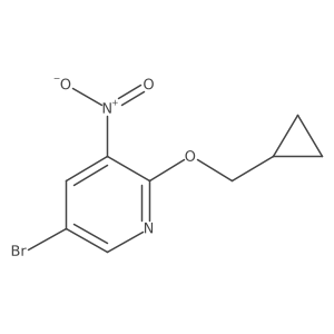 5-Bromo-2-(cyclopropylmethoxy)-3-nitropyridine Structure