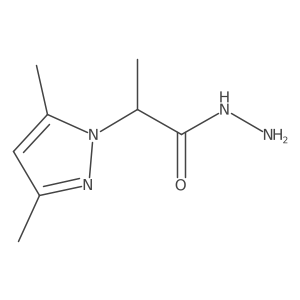 2-(3,5-dimethyl-1H-pyrazol-1-yl)propanohydrazide结构式