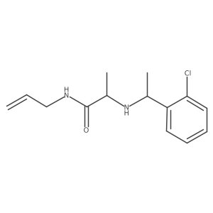 n-Allyl-2-((1-(2-chlorophenyl)ethyl)amino)propanamide Structure