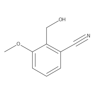 2-(Hydroxymethyl)-3-methoxybenzonitrile结构式