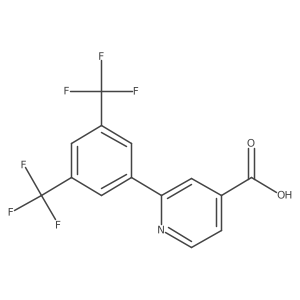 2-(3,5-Bistrifluoromethylphenyl)-isonicotinic acid Structure
