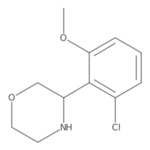 3-(2-Chloro-6-methoxyphenyl)morpholine Structure