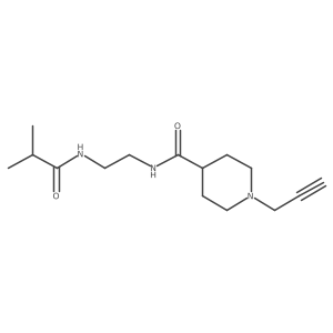 2-methyl-N-(2-{[1-(prop-2-yn-1-yl)piperidin-4-yl]formamido}ethyl)propanamide结构式