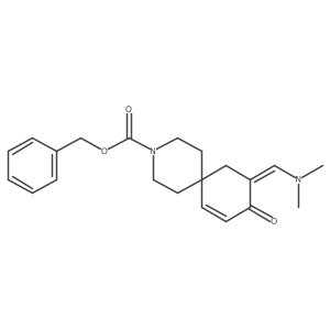Benzyl (z)-10-((dimethylamino)methylene)-9-oxo-3-azaspiro[5.5]undec-7-ene-3-carboxylate结构式