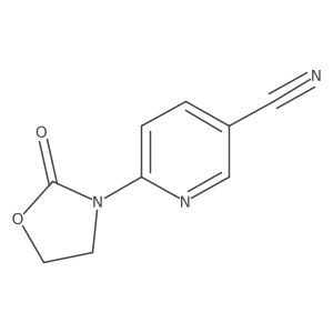 6-(2-Oxo-1,3-oxazolidin-3-yl)pyridine-3-carbonitrile结构式