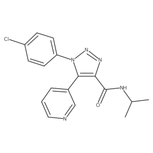 1-(4-chlorophenyl)-N-(propan-2-yl)-5-(pyridin-3-yl)-1H-1,2,3-triazole-4-carboxamide Structure