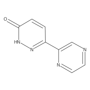 6-(Pyrazin-2-yl)-2,3-dihydropyridazin-3-one结构式