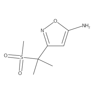 3-(2-Methanesulfonylpropan-2-yl)-1,2-oxazol-5-amine结构式