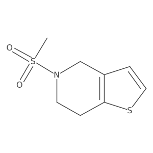 5-(Methylsulfonyl)-4,5,6,7-tetrahydrothieno[3,2-c]pyridine结构式