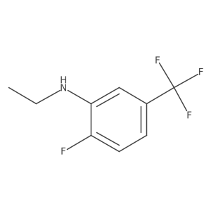N-ethyl-2-fluoro-5-(trifluoromethyl)aniline结构式