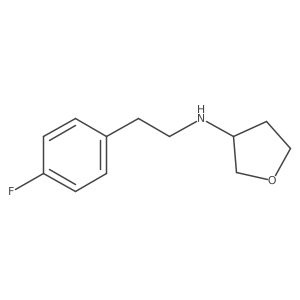 N-[2-(4-fluorophenyl)ethyl]oxolan-3-amine结构式