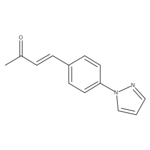 4-(4-(1h-Pyrazol-1-yl)phenyl)but-3-en-2-one结构式