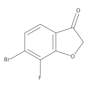 6-Bromo-7-fluorobenzo[b]furan-3(2H)-one Structure