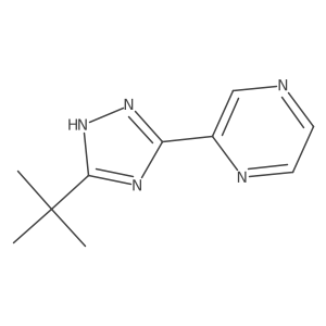 Pyrazine, 2-[3-(1,1-dimethylethyl)-1H-1,2,4-triazol-5-yl]-结构式