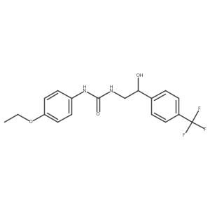 1-(4-Ethoxyphenyl)-3-(2-hydroxy-2-(4-(trifluoromethyl)phenyl)ethyl)urea Structure