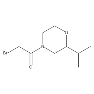 2-Bromo-1-(2-isopropylmorpholino)ethan-1-one结构式