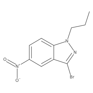 3-Bromo-5-nitro-1-propyl-1H-indazole Structure