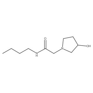 (R)-N-Butyl-2-(3-hydroxypyrrolidin-1-yl)acetamide结构式