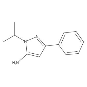 3-Phenyl-1-(propan-2-yl)-1H-pyrazol-5-amine结构式