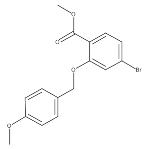 Methyl 4-bromo-2-[(4-methoxyphenyl)methoxy]benzoate Structure