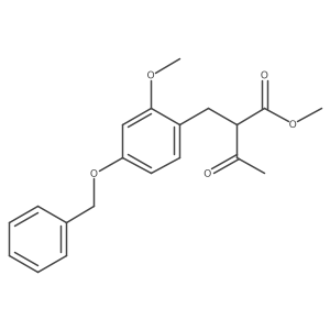 Methyl 2-[4-(benzyloxy)-2-methoxybenzyl]-3-oxobutanoate Structure
