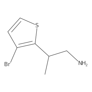 2-(3-bromo-2-thienyl)propan-1-amine Structure