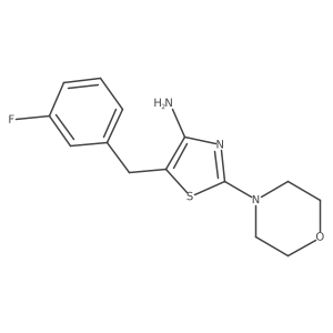 5-(3-Fluorobenzyl)-2-morpholinothiazol-4-amine Structure