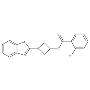 1-(Benzo[d]thiazol-2-yl)azetidin-3-yl 2-bromobenzoate Structure