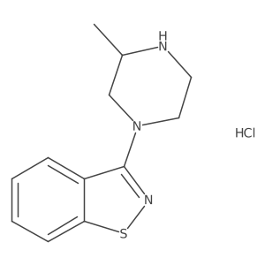 3-(3-Methylpiperazin-1-yl)benzo[d]isothiazole hydrochloride Structure