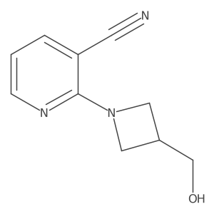 2-(3-(Hydroxymethyl)azetidin-1-yl)nicotinonitrile Structure