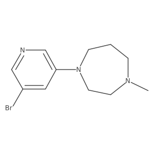 1-(5-Bromopyridin-3-YL)-4-methyl-1,4-diazepane Structure