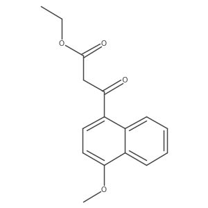 Ethyl 3-(1-methoxynaphthalen-4-yl)-3-oxopropanoate Structure