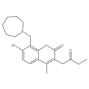 methyl [8-(azepan-1-ylmethyl)-7-hydroxy-4-methyl-2-oxo-2H-chromen-3-yl]acetate结构式