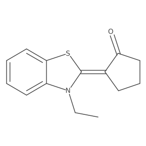(2Z)-2-(3-Ethyl-1,3-benzothiazol-2-ylidene)cyclopentan-1-one Structure