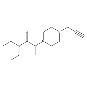 N,N-Diethyl-2-(4-prop-2-ynylpiperazin-1-yl)propanamide Structure