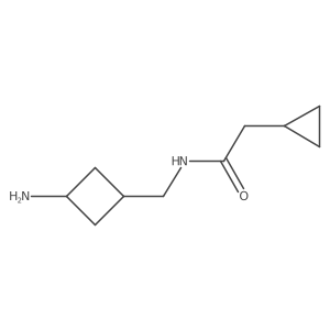 N-[(3-aminocyclobutyl)methyl]-2-cyclopropylacetamide Structure