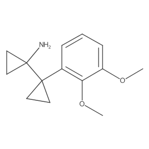 1-[1-(2,3-Dimethoxyphenyl)cyclopropyl]cyclopropan-1-amine Structure