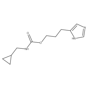 Cyclopropylmethyl-carbamic acid 3-(1H-imidazol-4-yl)-propyl ester结构式