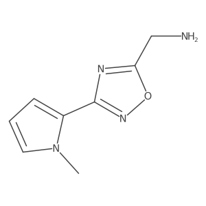 (3-(1-methyl-1H-pyrrol-2-yl)-1,2,4-oxadiazol-5-yl)methanamine Structure