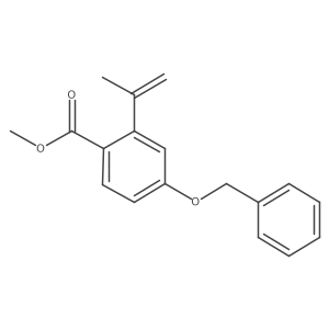 Methyl 4-(benzyloxy)-2-(prop-1-en-2-yl)benzoate Structure