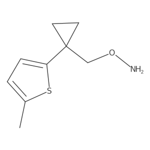 O-{[1-(5-methylthiophen-2-yl)cyclopropyl]methyl}hydroxylamine结构式