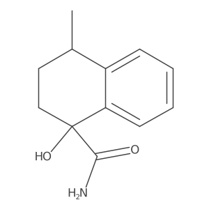 1-Hydroxy-4-methyl-1,2,3,4-tetrahydronaphthalene-1-carboxamide结构式
