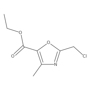 Ethyl 2-(chloromethyl)-4-methyl-1,3-oxazole-5-carboxylate结构式