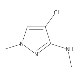 4-chloro-N,1-dimethyl-1H-pyrazol-3-amine Structure