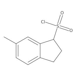 6-methyl-2,3-dihydro-1H-indene-1-sulfonyl chloride结构式