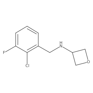 N-[(2-chloro-3-fluorophenyl)methyl]oxetan-3-amine结构式