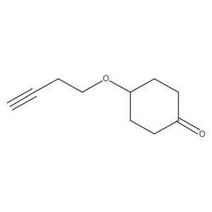 4-(But-3-yn-1-yloxy)cyclohexan-1-one结构式